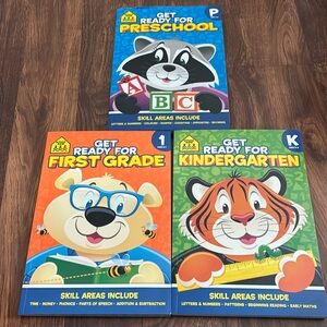 3-pc schoolzone Get Ready For preschool/Kindergarten/first grade